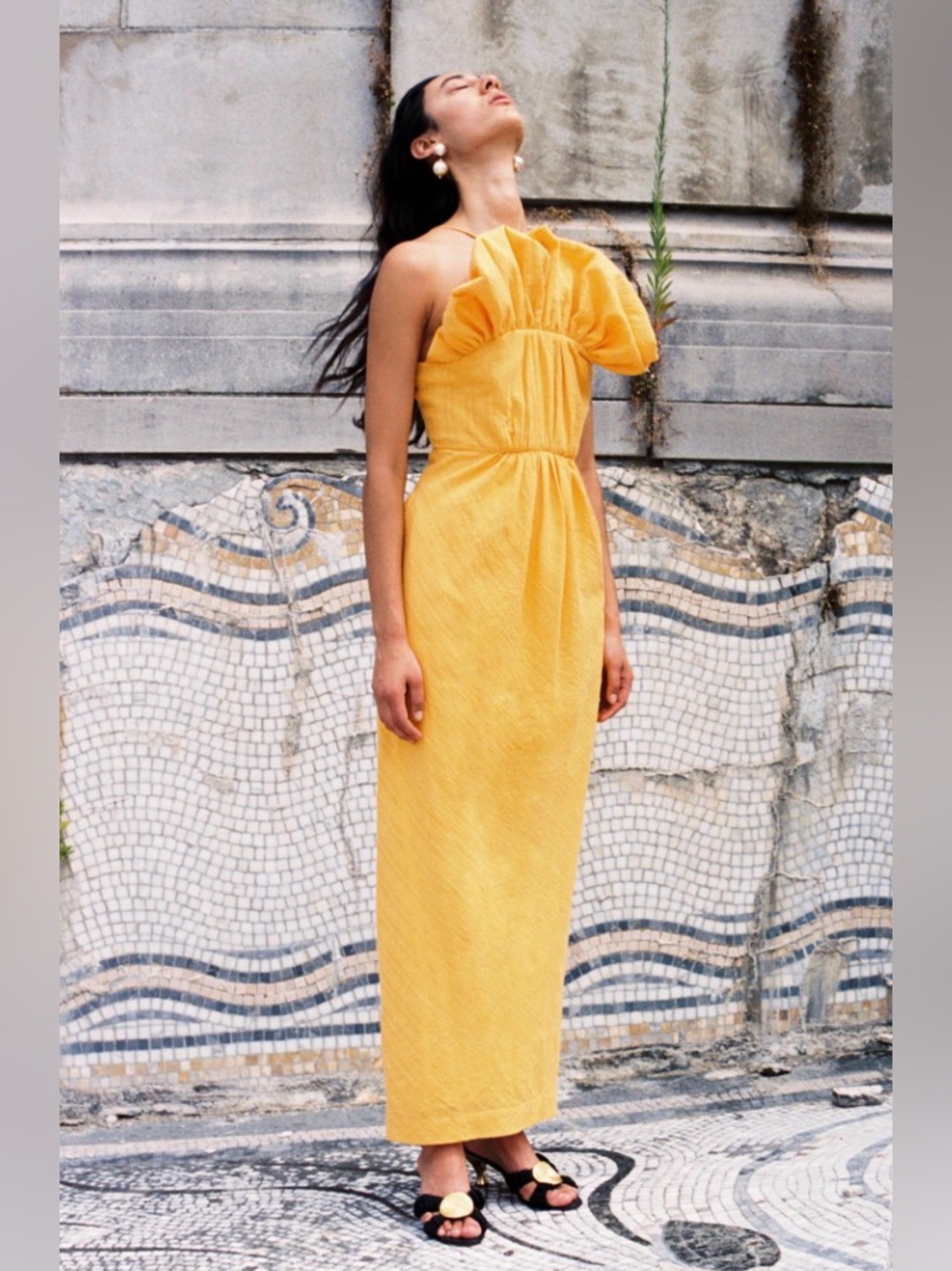 Mara Hoffman Long Orange Clareta Dress  - M - Like new